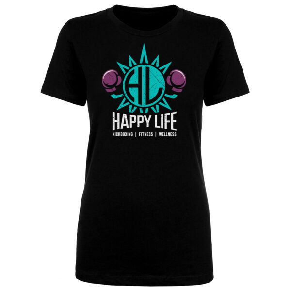 HAPPY LIFE - LOGO - WOMEN'S FITTED T-SHIRT - 58QDCH Thumbnail