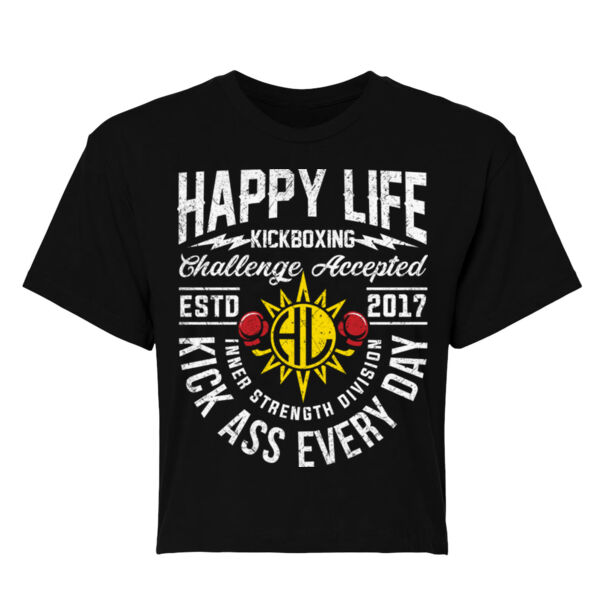 KICK ASS EVERY DAY - WOMEN'S CROP T-SHIRT - $6QTBW2$ Thumbnail