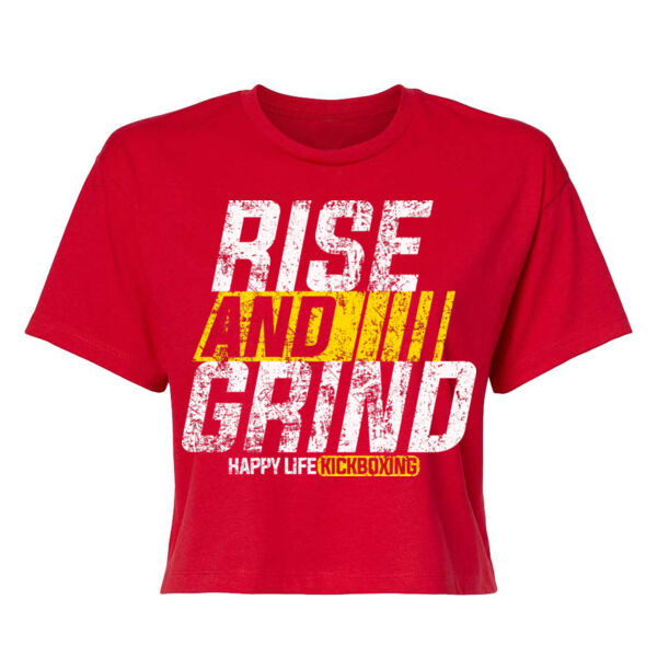RISE AND GRIND - WOMEN'S CROP T-SHIRT - $XT3R51$ Thumbnail